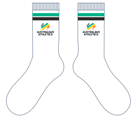 2025 Australian Athletics Socks